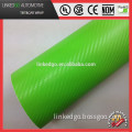 Fashion Vehicle Wrap 1.52*30m 3D Green self adhesive sticker promotional carbon fiber sheet